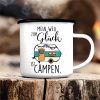 Campingbecher Emaille Mein Weg zum Glück ist campen Wohnwagen Geschenk für Camper Tasse Auf dem Bild ist das Produkt: Campingbecher Emaille Mein Weg zum Glück ist campen Wohnwagen Geschenk für Camper Tasse zum Preis von €18.9 abgebildet.