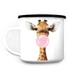 Emaille Campingbecher Giraffe Bubblegum Blase Kaugummiblase Geschenk Camper Auf dem Bild ist das Produkt: Emaille Campingbecher Giraffe Bubblegum Blase Kaugummiblase Geschenk Camper zum Preis von €18.9 abgebildet.