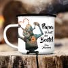 Emaille Campingbecher Papa du bist der Beste personalisiert Wunschname Geschenk Geburtstag Vatertag 300 ml Auf dem Bild ist das Produkt: Emaille Campingbecher Papa du bist der Beste personalisiert Wunschname Geschenk Geburtstag Vatertag 300 ml zum Preis von €18.9 abgebildet.