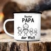 Emaille Campingbecher Strichmännchen Bester Papa der Welt Geschenk Geburtstag Vatertag 300 ml Auf dem Bild ist das Produkt: Emaille Campingbecher Strichmännchen Bester Papa der Welt Geschenk Geburtstag Vatertag 300 ml zum Preis von €18.90 abgebildet.