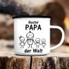 Emaille Campingbecher Strichmännchen Bester Papa der Welt Geschenk Geburtstag Vatertag 300 ml Auf dem Bild ist das Produkt: Emaille Campingbecher Strichmännchen Bester Papa der Welt Geschenk Geburtstag Vatertag 300 ml zum Preis von €18.90 abgebildet.