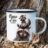 Emaille Campingbecher Waschbär Opas machen die Welt schöner Kaffeetasse Geschenk Vatertag Großvater, Weihnachtsgeschenk Auf dem Bild ist das Produkt: Emaille Campingbecher Waschbär Opas machen die Welt schöner Kaffeetasse Geschenk Vatertag Großvater, Weihnachtsgeschenk zum Preis von €17.90 abgebildet.