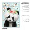 Auf dem Bild ist das Produkt: Fensterbild Frühling Ostern Panda mit Blumen und Schmetterlingen Fensterdeko Kinderzimmer Kind zum Preis von €13.90 abgebildet.