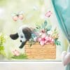 Fensterbild Frühling Ostern Welpe Hund in Kiste mit Blumen Schmetterlingen Fensterdeko Kinderzimmer Kind, Osterdeko, Frühlingsdeko Auf dem Bild ist das Produkt: Fensterbild Frühling Ostern Welpe Hund in Kiste mit Blumen Schmetterlingen Fensterdeko Kinderzimmer Kind, Osterdeko, Frühlingsdeko zum Preis von €13.90 abgebildet.