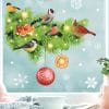 Auf dem Bild ist das Produkt: Fensterbild Weihnachten Winter Weihnachtszweig Tannen Vögel Kugeln Kinderzimmer Fensterdeko wiederverwendbar zum Preis von €13.90 abgebildet.