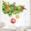 Auf dem Bild ist das Produkt: Fensterbild Weihnachten Winter Weihnachtszweig Tannen Vögel Kugeln Kinderzimmer Fensterdeko wiederverwendbar zum Preis von €13.90 abgebildet.