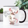 Auf dem Bild ist das Produkt: Kaffeetasse Maus Nichts ist so kostbar wie Zeit mit dir, Kaffeebecher, Geschenk Geburtstag, Weihnachtsgeschenk zum Preis von €18.9 abgebildet.