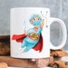 Auf dem Bild ist das Produkt: Keramik Tasse Krankenschwester Super Schwester Maske Corona Geschenkidee Spruch zum Preis von €15.90 abgebildet.
