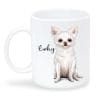 Keramiktasse bedruckt Hund Chihuahua mit Wunschnamen Kaffeetasse personalisiert Geschenk Geburtstag 330 ml Auf dem Bild ist das Produkt: Keramiktasse bedruckt Hund Chihuahua mit Wunschnamen Kaffeetasse personalisiert Geschenk Geburtstag 330 ml zum Preis von €18.9 abgebildet.