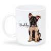 Keramiktasse bedruckt Hund Deutscher Schäferhund mit Wunschnamen Kaffeetasse personalisiert Geschenk Geburtstag 330 ml Auf dem Bild ist das Produkt: Keramiktasse bedruckt Hund Deutscher Schäferhund mit Wunschnamen Kaffeetasse personalisiert Geschenk Geburtstag 330 ml zum Preis von €18.9 abgebildet.