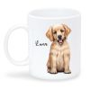 Keramiktasse bedruckt Hund Golden Retriever mit Wunschnamen Kaffeetasse personalisiert Geschenk Geburtstag 330 ml Auf dem Bild ist das Produkt: Keramiktasse bedruckt Hund Golden Retriever mit Wunschnamen Kaffeetasse personalisiert Geschenk Geburtstag 330 ml zum Preis von €18.9 abgebildet.