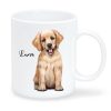 Keramiktasse bedruckt Hund Golden Retriever mit Wunschnamen Kaffeetasse personalisiert Geschenk Geburtstag 330 ml Auf dem Bild ist das Produkt: Keramiktasse bedruckt Hund Golden Retriever mit Wunschnamen Kaffeetasse personalisiert Geschenk Geburtstag 330 ml zum Preis von €18.9 abgebildet.