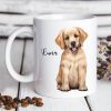 Keramiktasse bedruckt Hund Golden Retriever mit Wunschnamen Kaffeetasse personalisiert Geschenk Geburtstag 330 ml Auf dem Bild ist das Produkt: Keramiktasse bedruckt Hund Golden Retriever mit Wunschnamen Kaffeetasse personalisiert Geschenk Geburtstag 330 ml zum Preis von €18.9 abgebildet.