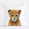 Auf dem Bild ist das Produkt: Kissen bedruckt mit Löwen Polyester Dekokissen 40 x 40 cm mit oder ohne Füllung Geschenk zum Preis von €11.90 abgebildet.
