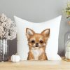 Auf dem Bild ist das Produkt: Kissen bedruckt Hund Chihuahua Geschenk für einen Hundebesitzer zum Preis von €11.90 abgebildet.
