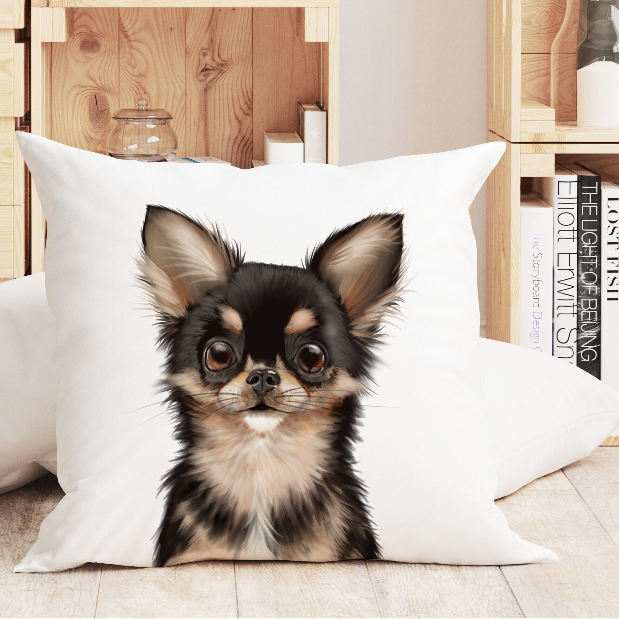 Kissen bedruckt Hund Chihuahua Geschenk für einen Hundebesitzer