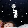 Leuchtaufkleber Kinderzimmer Zirkus Elefant mit Mond und Leuchtsterne leuchten im Dunklen Auf dem Bild ist das Produkt: Leuchtaufkleber Kinderzimmer Zirkus Elefant mit Mond und Leuchtsterne leuchten im Dunklen zum Preis von €14.5 abgebildet.