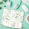 Auf dem Bild ist das Produkt: Mauspad Mousepad Floral Wildblumen, personalisiertes Geschenk Büro Deko Schreibtischunterlage benutzerdefiniert zum Preis von €14.9 abgebildet.