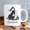 Tasse bedruckt Dachs Aufschrift Frechdachs, Kaffeetasse weiß, Geschenk Geburtstag 330 ml Auf dem Bild ist das Produkt: Tasse bedruckt Dachs Aufschrift Frechdachs, Kaffeetasse weiß, Geschenk Geburtstag 330 ml zum Preis von €15.90 abgebildet.