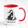 Tasse bedruckt Dachs Frechdachs Geschenk Geburtstag Kaffeetasse Kaffeebecher 330 ml spülmaschinenfest Auf dem Bild ist das Produkt: Tasse bedruckt Dachs Frechdachs Geschenk Geburtstag Kaffeetasse Kaffeebecher 330 ml spülmaschinenfest zum Preis von €17.90 abgebildet.