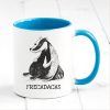 Tasse bedruckt Dachs Frechdachs Geschenk Geburtstag Kaffeetasse Kaffeebecher 330 ml spülmaschinenfest Auf dem Bild ist das Produkt: Tasse bedruckt Dachs Frechdachs Geschenk Geburtstag Kaffeetasse Kaffeebecher 330 ml spülmaschinenfest zum Preis von €17.90 abgebildet.