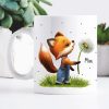 Tasse bedruckt Fuchs Pusteblume personalisiert Wunschname Fuchstasse Geschenk Geburtstag Auf dem Bild ist das Produkt: Tasse bedruckt Fuchs Pusteblume personalisiert Wunschname Fuchstasse Geschenk Geburtstag zum Preis von €18.9 abgebildet.