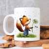 Tasse bedruckt Fuchs Pusteblume personalisiert Wunschname Fuchstasse Geschenk Geburtstag Auf dem Bild ist das Produkt: Tasse bedruckt Fuchs Pusteblume personalisiert Wunschname Fuchstasse Geschenk Geburtstag zum Preis von €18.9 abgebildet.