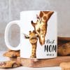 Auf dem Bild ist das Produkt: Tasse bedruckt Giraffe Baby Geschenk Best Mom ever Geschenk Geburtstag Muttertag zum Preis von €15.90 abgebildet.