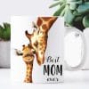 Auf dem Bild ist das Produkt: Tasse bedruckt Giraffe Baby Geschenk Best Mom ever Geschenk Geburtstag Muttertag zum Preis von €15.90 abgebildet.