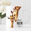 Auf dem Bild ist das Produkt: Tasse bedruckt Giraffe Baby Geschenk Best Mom ever Geschenk Geburtstag Muttertag zum Preis von €15.90 abgebildet.