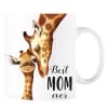 Auf dem Bild ist das Produkt: Tasse bedruckt Giraffe Baby Geschenk Best Mom ever Geschenk Geburtstag Muttertag zum Preis von €15.90 abgebildet.