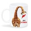 Auf dem Bild ist das Produkt: Tasse bedruckt Giraffe Glühweintasse Geschenk zu Weihnachten Keramiktasse Weihnachtstasse zum Preis von €15.90 abgebildet.