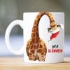 Auf dem Bild ist das Produkt: Tasse bedruckt Giraffe Glühweintasse Geschenk zu Weihnachten Keramiktasse Weihnachtstasse zum Preis von €15.90 abgebildet.