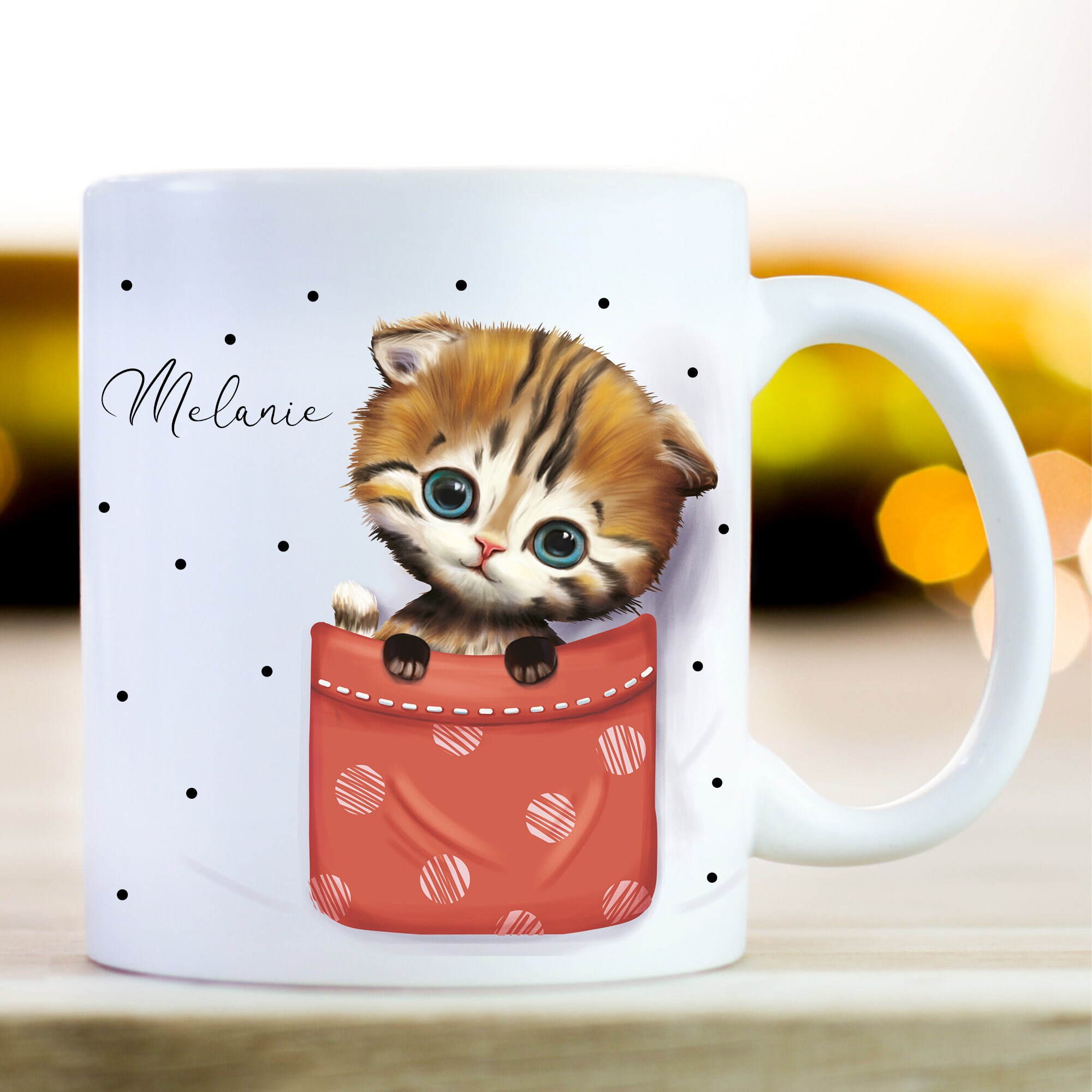 Tasse bedruckt Katze, Geschenk Geburtstag Kaffeetasse Kaffeebecher, Geschenk Geburtstag