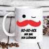Bedruckte Tasse für die Weihnachtszeit Bart Ho Ho Glühweintasse Auf dem Bild ist das Produkt: Bedruckte Tasse für die Weihnachtszeit Bart Ho Ho Glühweintasse zum Preis von €15.90 abgebildet.