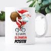 Auf dem Bild ist das Produkt: Tasse für die Weihnachtzeit bedruckt Weihnachtsmann mit Spruch Blutgruppe Glühwein positiv Geschenk Weihnachten zum Preis von €15.90 abgebildet.