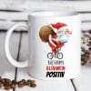 Auf dem Bild ist das Produkt: Tasse für die Weihnachtzeit bedruckt Weihnachtsmann mit Spruch Blutgruppe Glühwein positiv Geschenk Weihnachten zum Preis von €15.90 abgebildet.