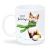 Tasse für die Winterzeit bedruckt Fuchs Let it snow, Geschenk Kaffeetasse Kaffeebecher, Winter Auf dem Bild ist das Produkt: Tasse für die Winterzeit bedruckt Fuchs Let it snow, Geschenk Kaffeetasse Kaffeebecher, Winter zum Preis von €15.90 abgebildet.