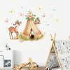 Wandtattoo Kinderzimmer Tipi Indianer Reh Zelt Eule Schmetterlinge Dekoration Babyzimmer Auf dem Bild ist das Produkt: Wandtattoo Kinderzimmer Tipi Indianer Reh Zelt Eule Schmetterlinge Dekoration Babyzimmer zum Preis von €19.9 abgebildet.