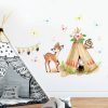 Wandtattoo Kinderzimmer Tipi Indianer Reh Zelt Eule Schmetterlinge Dekoration Babyzimmer Auf dem Bild ist das Produkt: Wandtattoo Kinderzimmer Tipi Indianer Reh Zelt Eule Schmetterlinge Dekoration Babyzimmer zum Preis von €19.9 abgebildet.