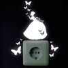 Auf dem Bild ist das Produkt: Leuchtaufkleber Lichtschalter Prinzessin Schmetterling fluoreszierende Dekoration Kinderzimmer zum Preis von €7.5 abgebildet.