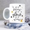 Auf dem Bild ist das Produkt: Tasse bedruckt Spruch Weihnachtstasse Nikolaus Let it snow let it glow let it wow Glühweintasse zum Preis von €15.90 abgebildet.