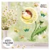 Auf dem Bild ist das Produkt: Wiederverwendbares Fensterbild Frühling Ostern Igel Pusteblume Schmetterlinge Fensterdeko Kinderzimmer Kind, Frühlingsdeko, Osterdeko zum Preis von €13.90 abgebildet.