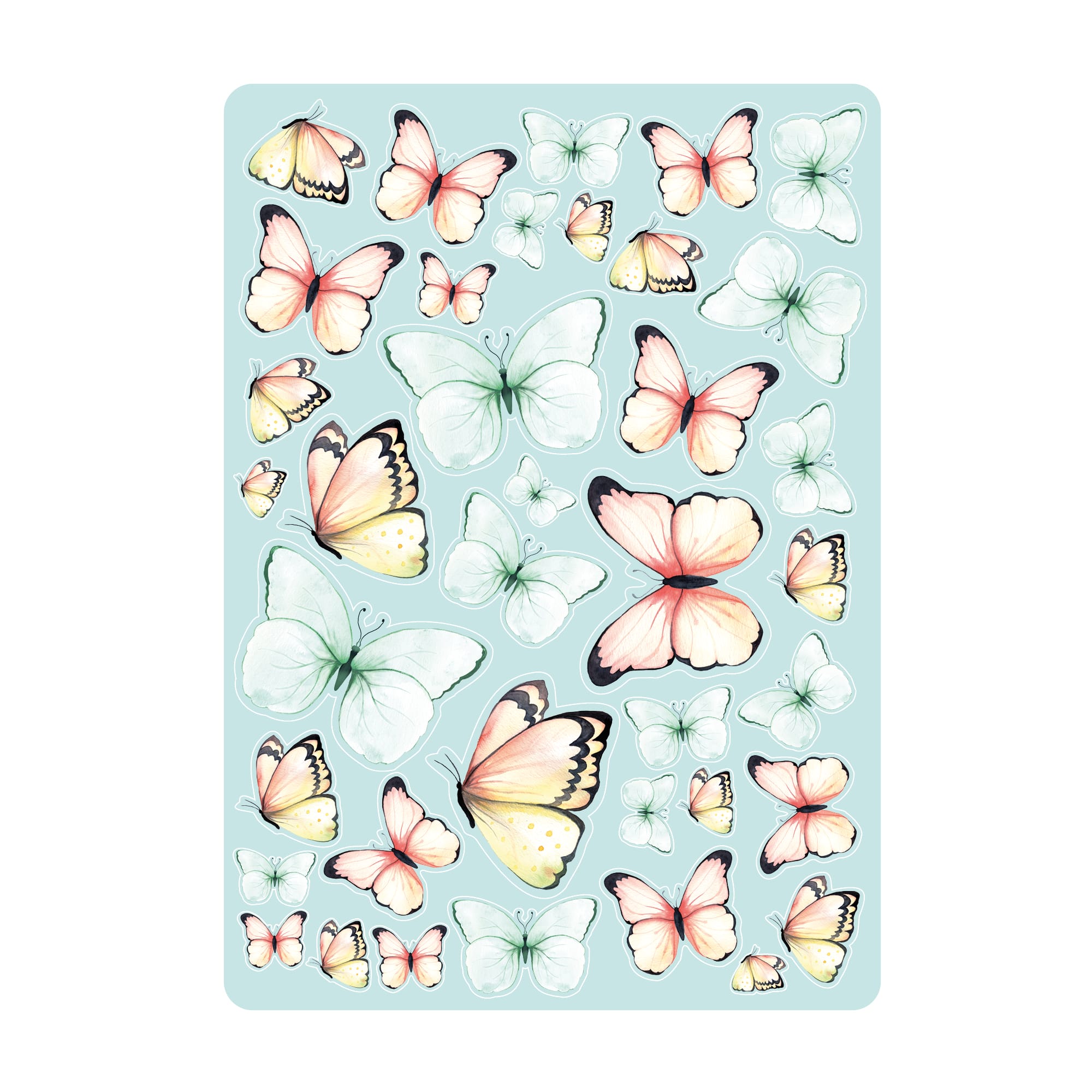 Auf dem Bild ist das Produkt: Fensterbild Frühling Ostern wiederverwendbar 25 Schmetterlinge im Set Fensterdeko Kinderzimmer Kind zum Preis von €13.90 abgebildet.