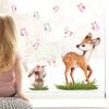 Auf dem Bild ist das Produkt: Fensterbild Frühling Ostern Reh mit Hasen und Schmetterlingen Wiederverwendbare Fensterdeko Kinderzimmer Kind zum Preis von €13.9 abgebildet.