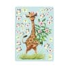Auf dem Bild ist das Produkt: Wiederverwendbares Fensterbild Frühling Giraffe mit Schmetterlingen Fensterdeko Kinderzimmer Kind zum Preis von €13.9 abgebildet.