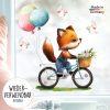 Auf dem Bild ist das Produkt: Fensterbild Frühling Fuchs mit Ballons und Vögeln Fensterdeko Kinderzimmer Kind zum Preis von €13.9 abgebildet.