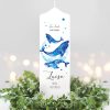Taufkerze Junge Mädchen Wal Baby Kerze zur Taufe mit Namen, Datum und eigenem, vorgegebenem oder keinem Taufspruch Auf dem Bild ist das Produkt: Taufkerze Junge Mädchen Wal Baby Kerze zur Taufe mit Namen, Datum und eigenem, vorgegebenem oder keinem Taufspruch zum Preis von €6.4 abgebildet.