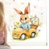 Fensterbild Frühling Ostern Hasen im gelben Auto mit Schmetterlingen Ostereiern und Blumen Fensterdeko Kinderzimmer Kind Frühlingsdeko Auf dem Bild ist das Produkt: Fensterbild Frühling Ostern Hasen im gelben Auto mit Schmetterlingen Ostereiern und Blumen Fensterdeko Kinderzimmer Kind Frühlingsdeko zum Preis von €13.9 abgebildet.