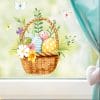 Fensterbild Frühling Wiederverwendbar Ostern Ostereier Korb mit Schmetterlingen Blumen Fensterdeko Kinderzimmer Kind Frühlingsdeko Auf dem Bild ist das Produkt: Fensterbild Frühling Wiederverwendbar Ostern Ostereier Korb mit Schmetterlingen Blumen Fensterdeko Kinderzimmer Kind Frühlingsdeko zum Preis von €13.9 abgebildet.